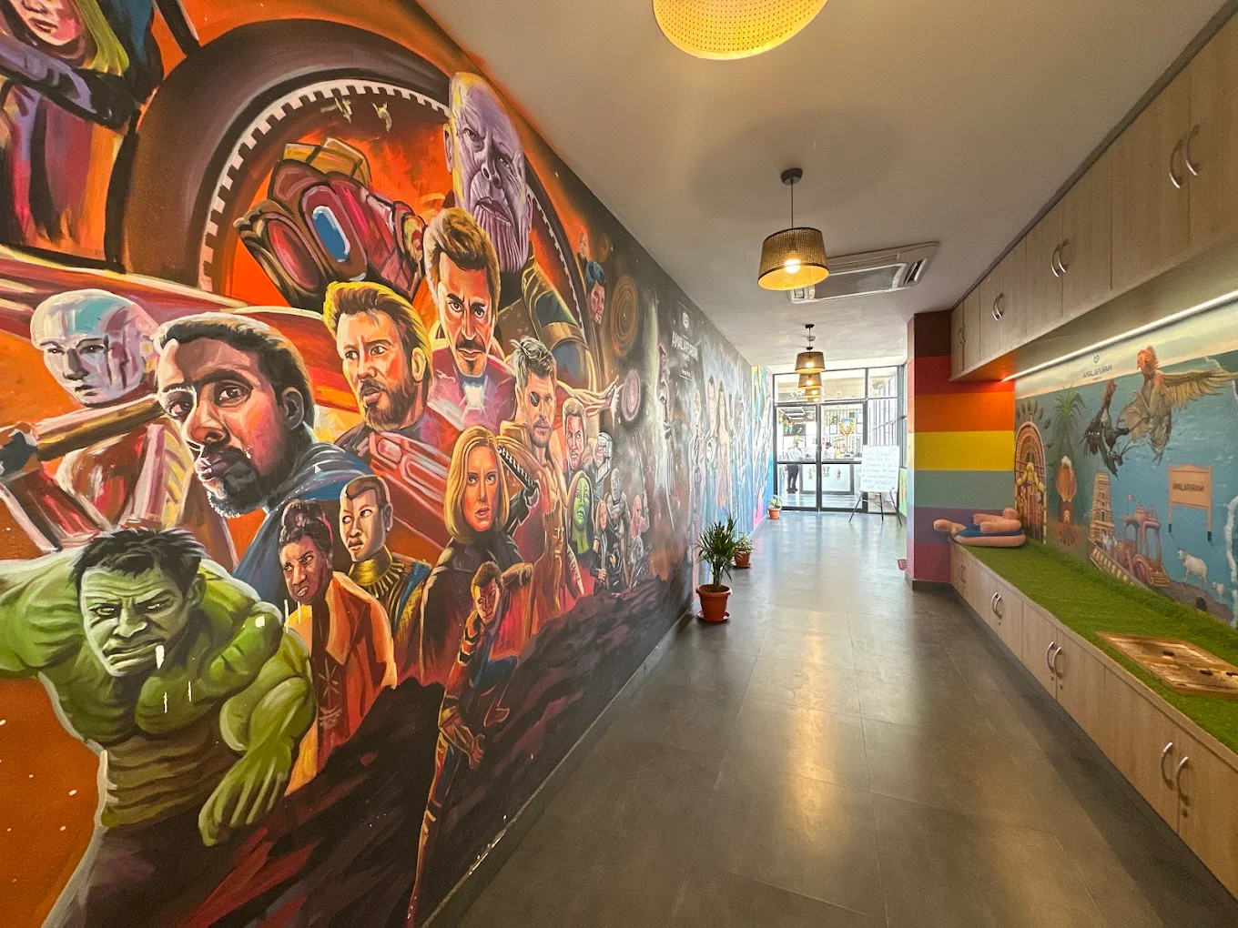 Kids play area at Best family dining restaurant Amalapuram
