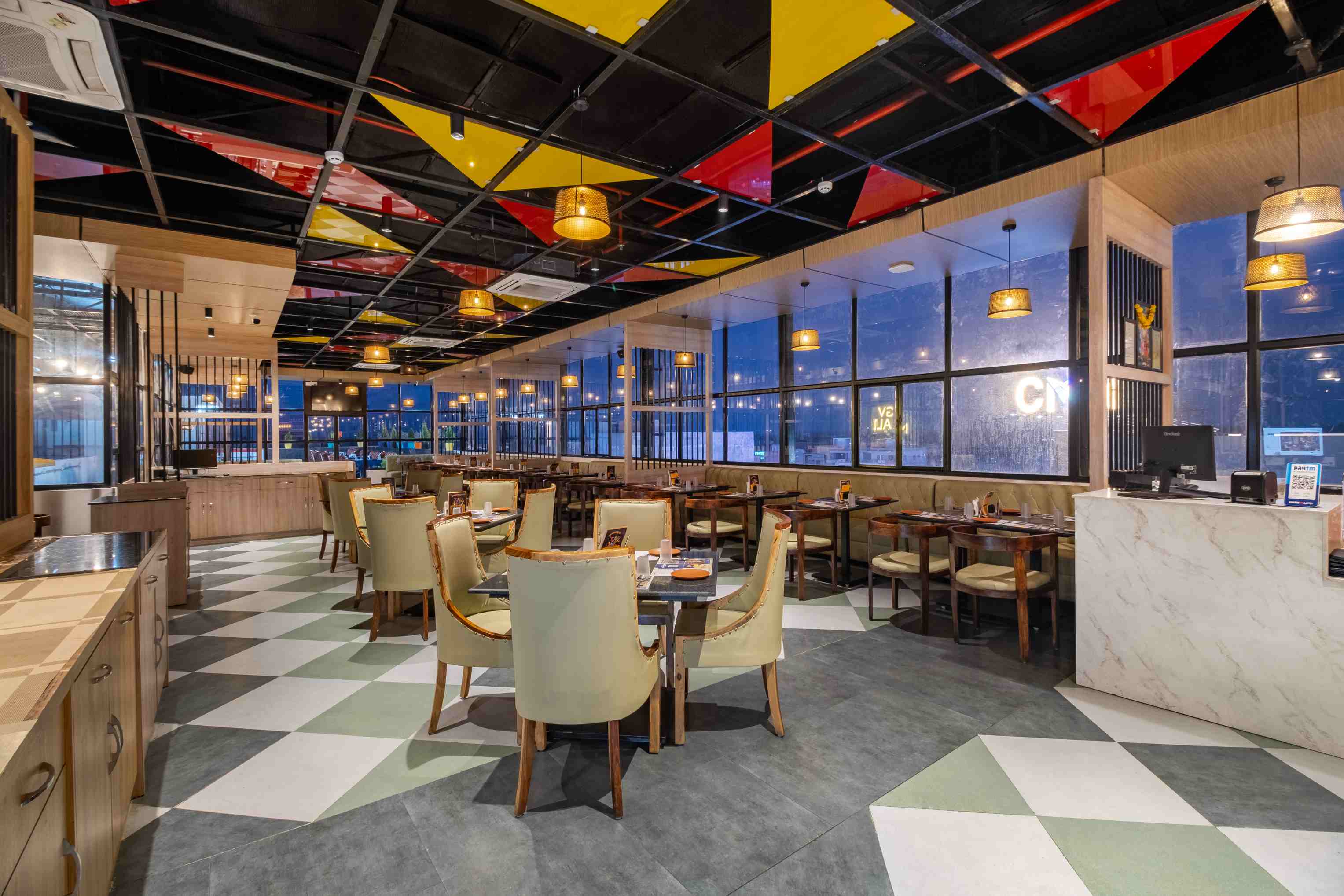 Beautiful Modern Restaurant Interior Amalapuram